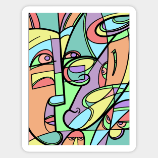 cubism Sticker